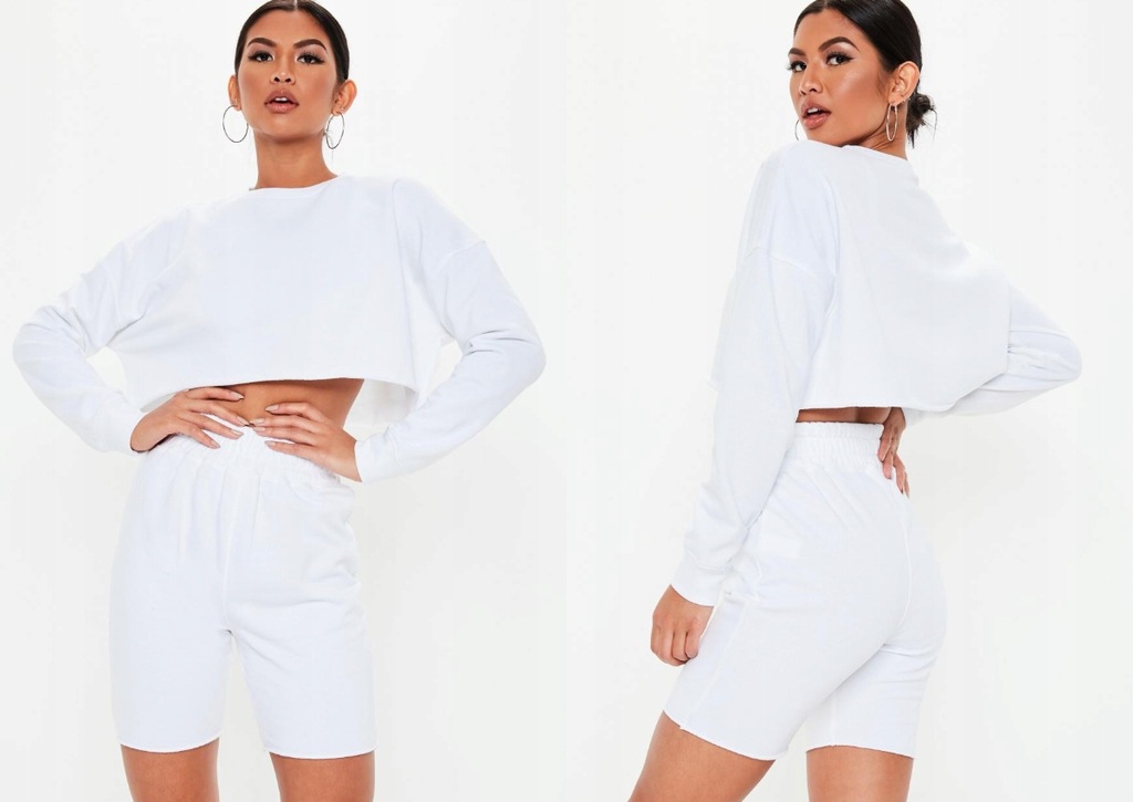 MISSGUIDED KOMPLET DRESOWY BLUZA SPODENKI L