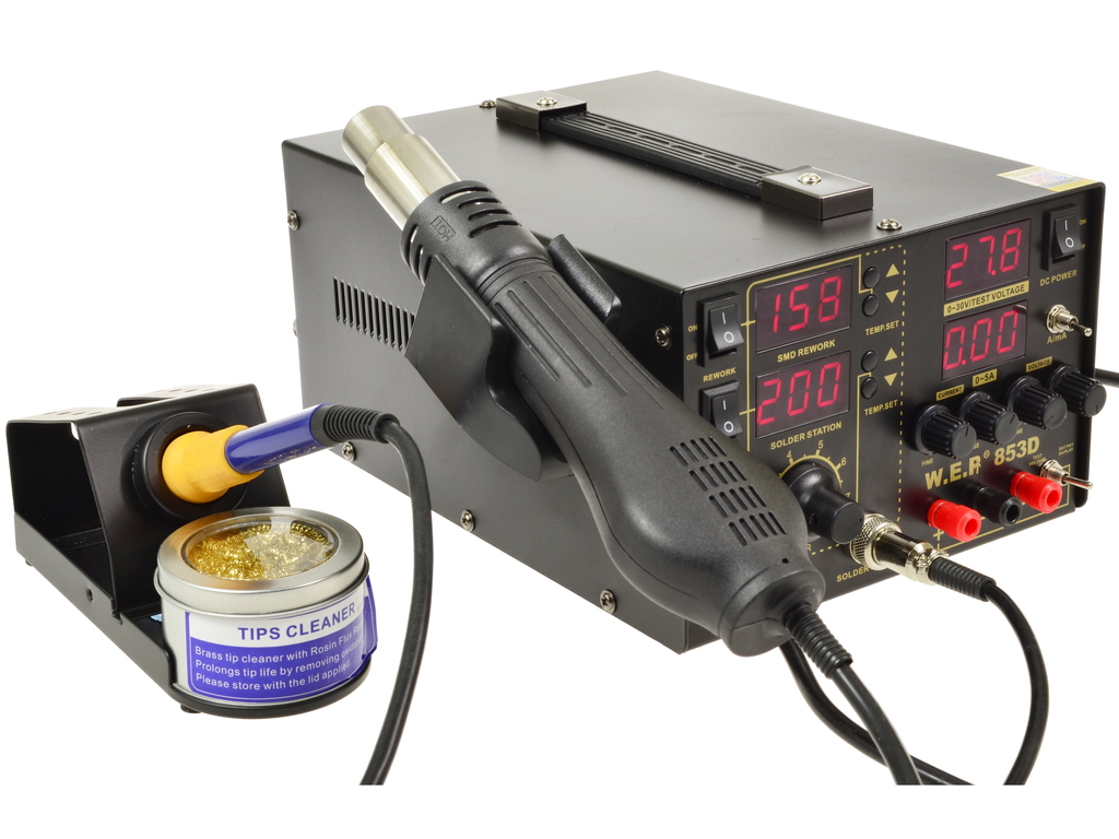 Купить Паяльная станция WEP 853D, блок питания 4 в 1, жало 30 В, 5 А ...