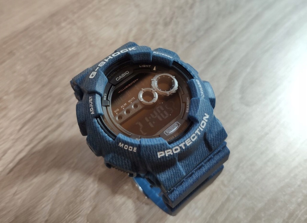 Zegarek Niebieski Czarny Casio G-Shock GD-100-1BER