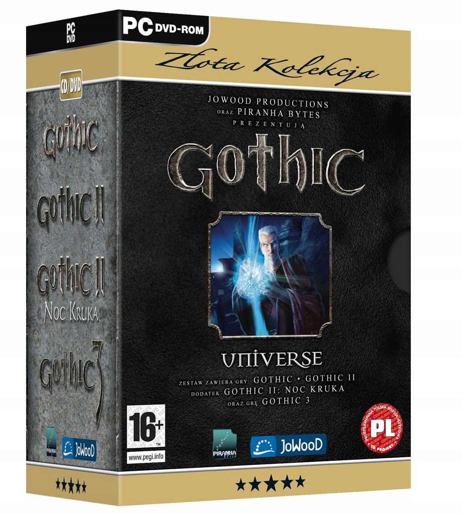 Gothic Universe PL, TRYLOGIA, GOLD EDITION, KLUCZ STEAM PC