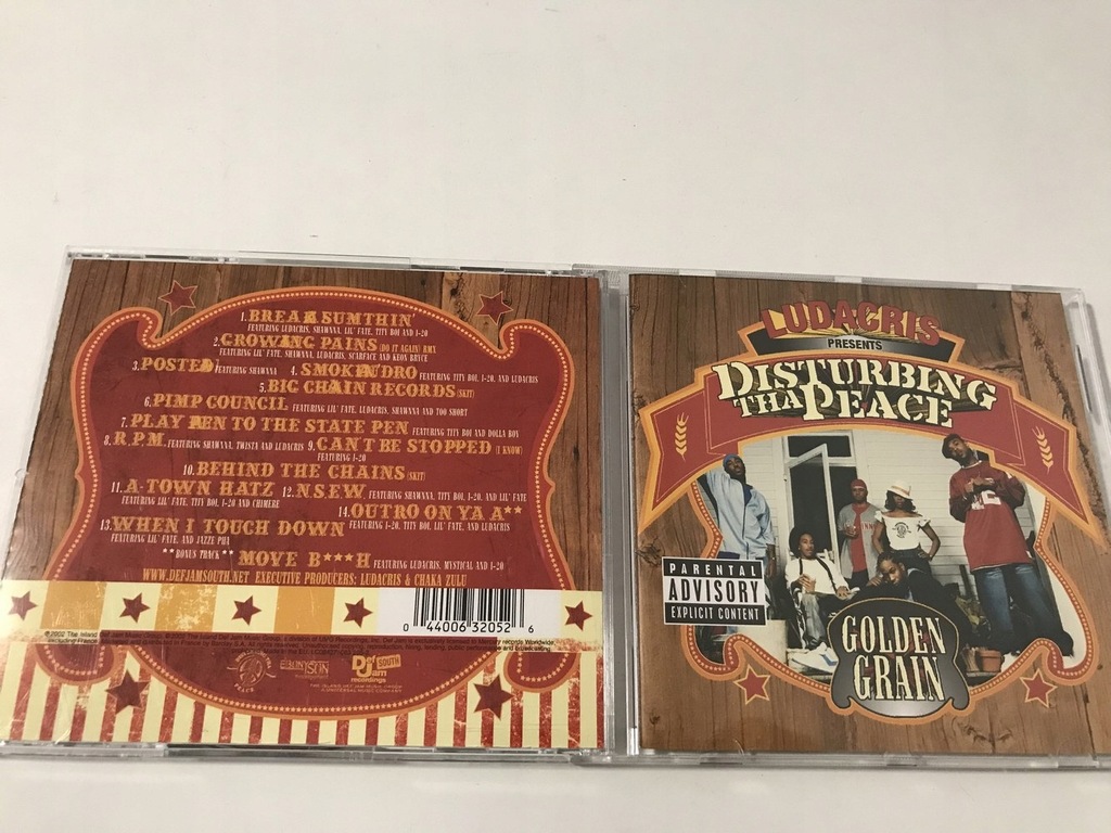 CD Ludacris Disturbing Tha Peace Golden Grain 5+/6
