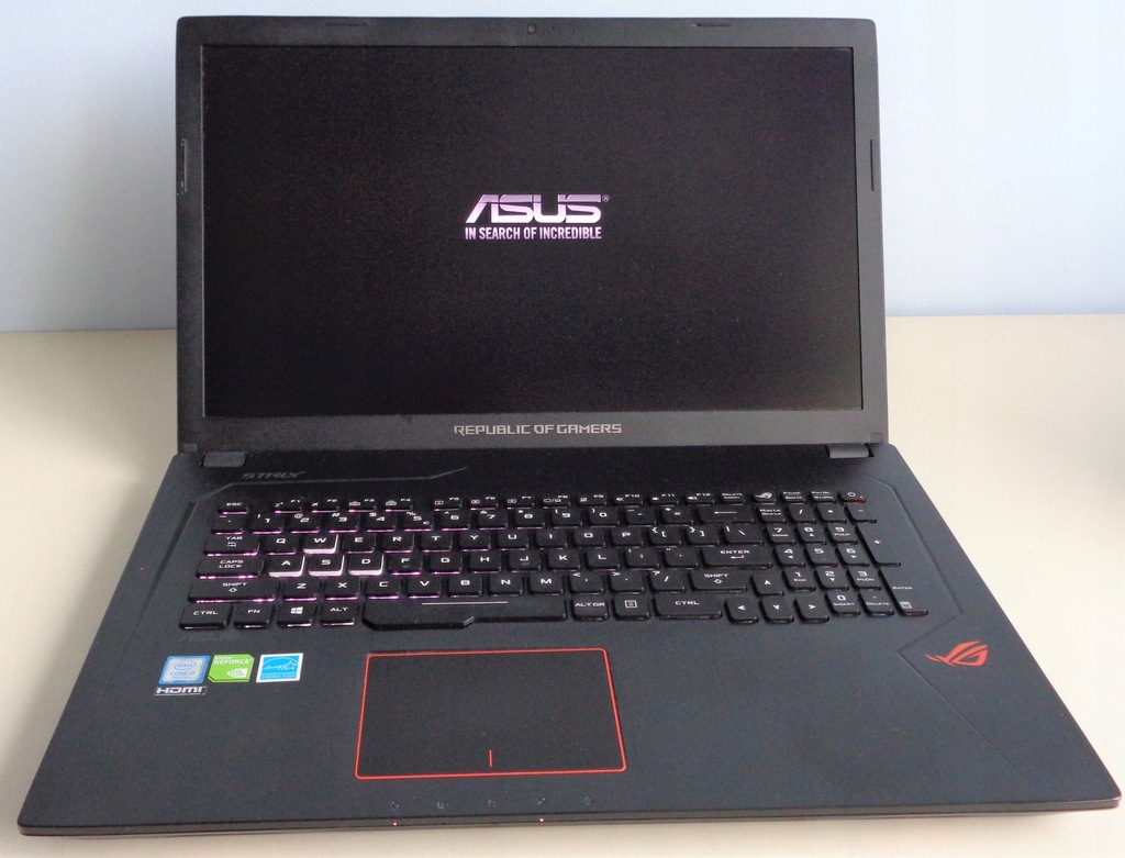 Asus GL753VD / części / skrzydło - 12883881967 - oficjalne archiwum Allegro