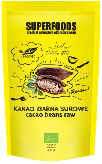 Kakao Ziarno Surowe Kakaowiec 200g - Bio Planet