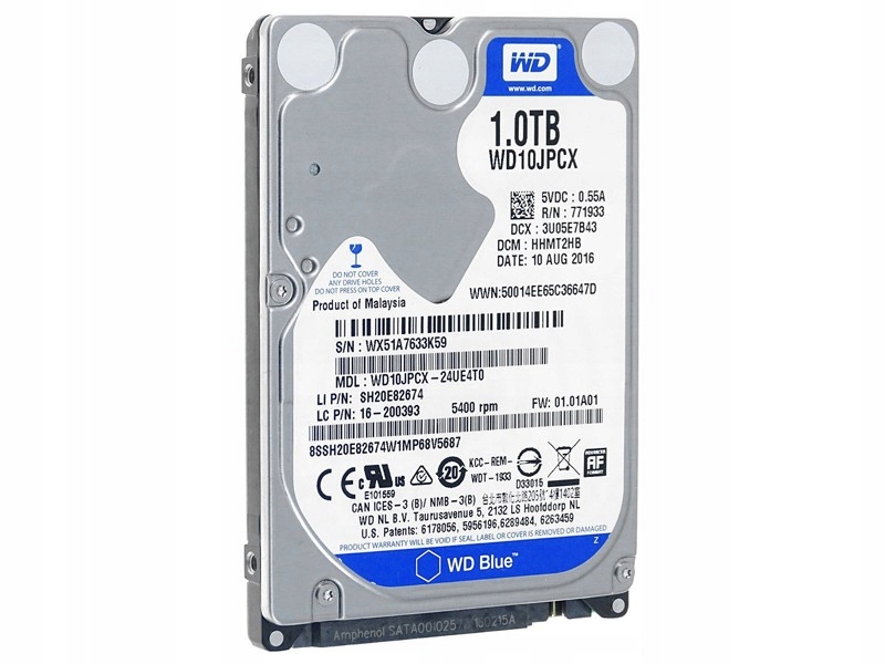 DYSK do laptopa WD BLUE 1TB 2.5'' SATA3 8MB FV