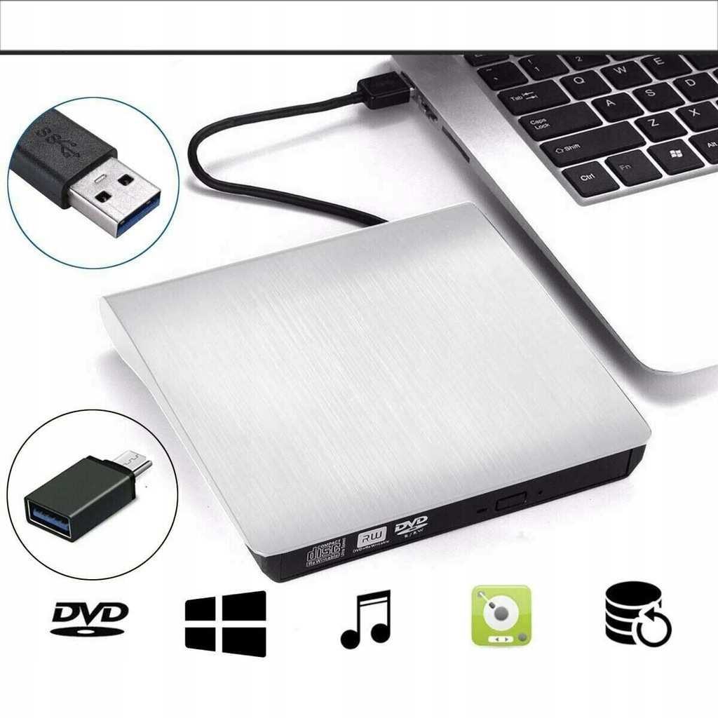 Купить ПРИВОД CD DVD-РЕКОРДЕР Внешний USB Type-C: отзывы, фото, характеристики в интерне-магазине Aredi.ru