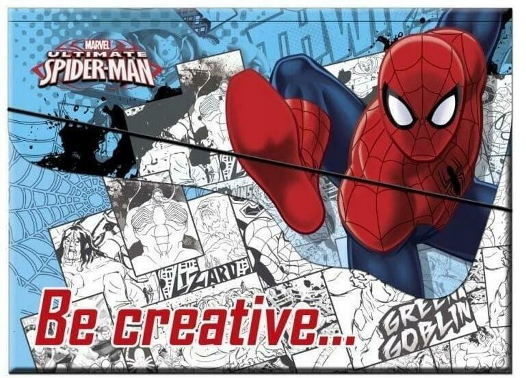 Zestaw kreatywny w teczce Spider man
