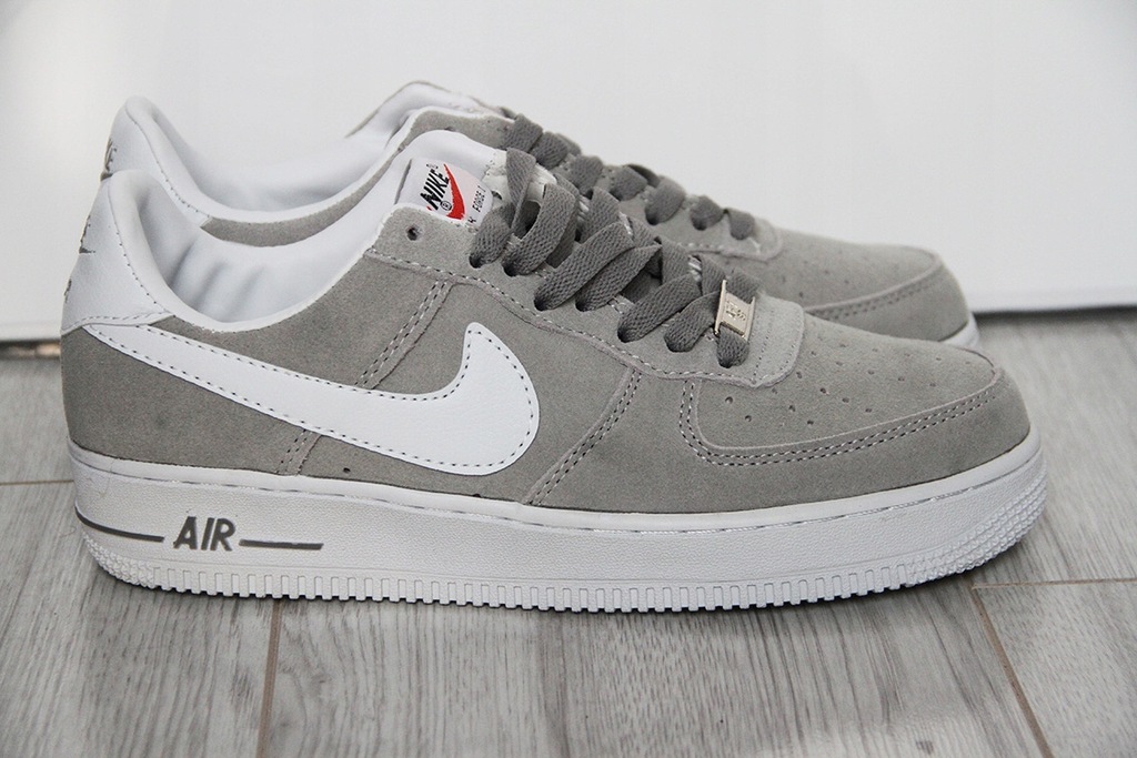 NIKE AIR FORCE 1 Low szare zamszowe r.42 z PL 8863675631 oficjalne archiwum Allegro