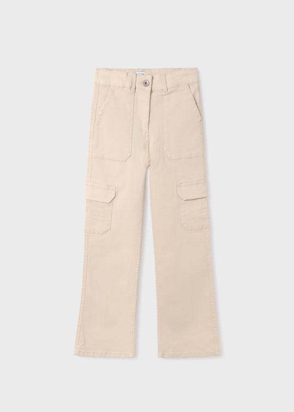 Długie spodnie z serży Better Cotton dla dziewczynki 6507 069 r 152