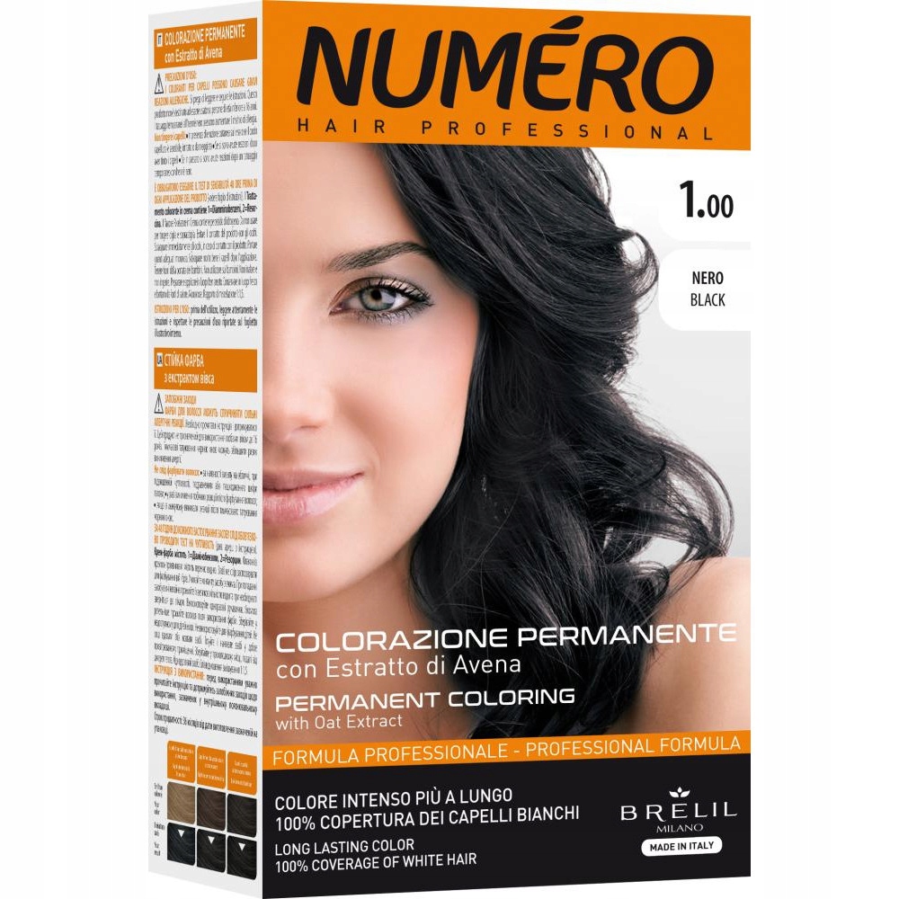 NUMERO Permanent Coloring farba do włosów 1 B P1