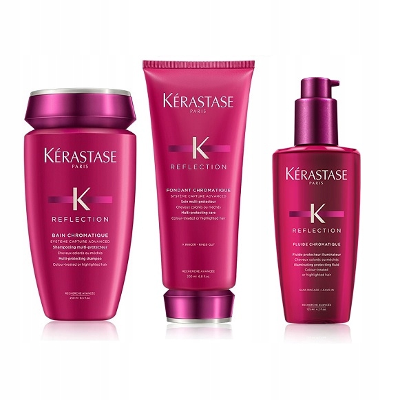 KERASTASE REFLECTION ZESTAW KĄPIEL ODŻYWKA FLUID