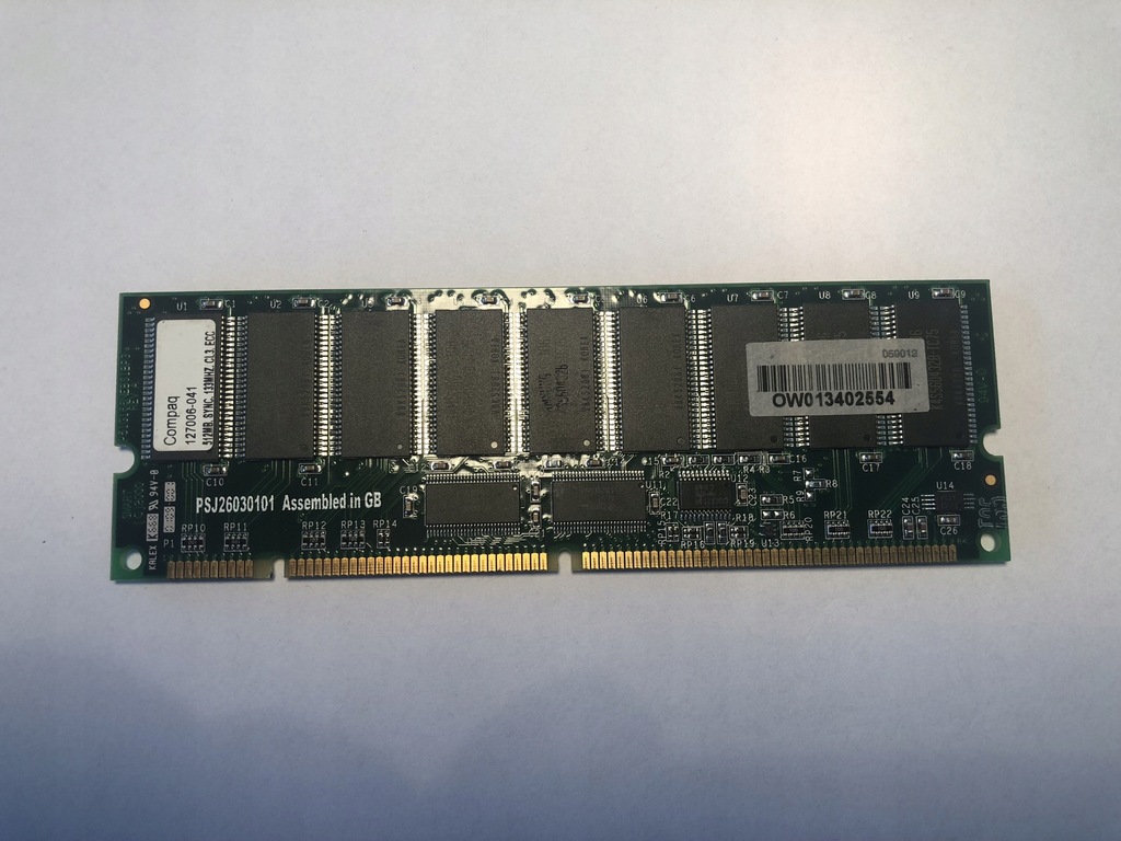 Pamięć SDRAM 512 MB PC133R ECC