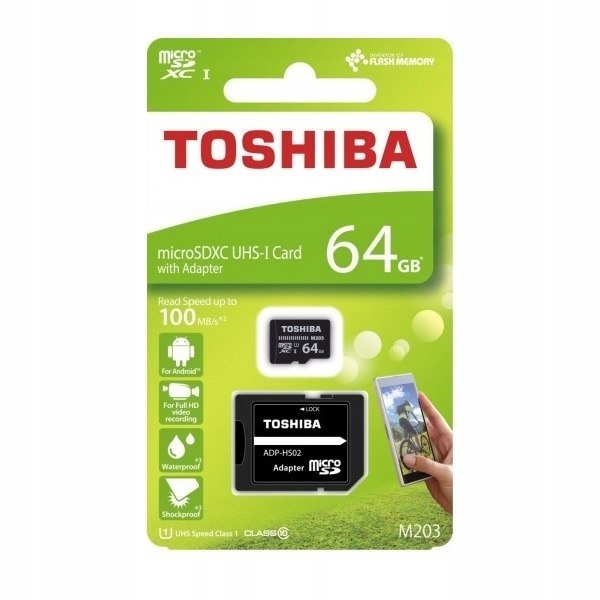 Karta pamięci microSDHC 64GB Toshiba 10C 100MB/s