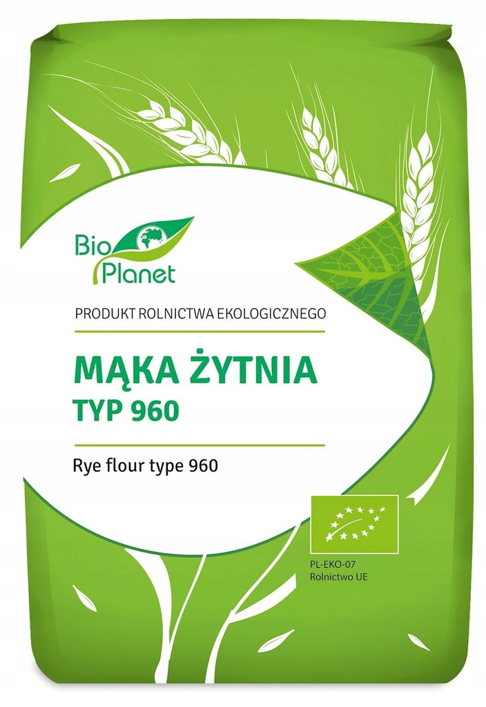 Mąka Żytnia TYP 960 BIO 1kg Bio Planet