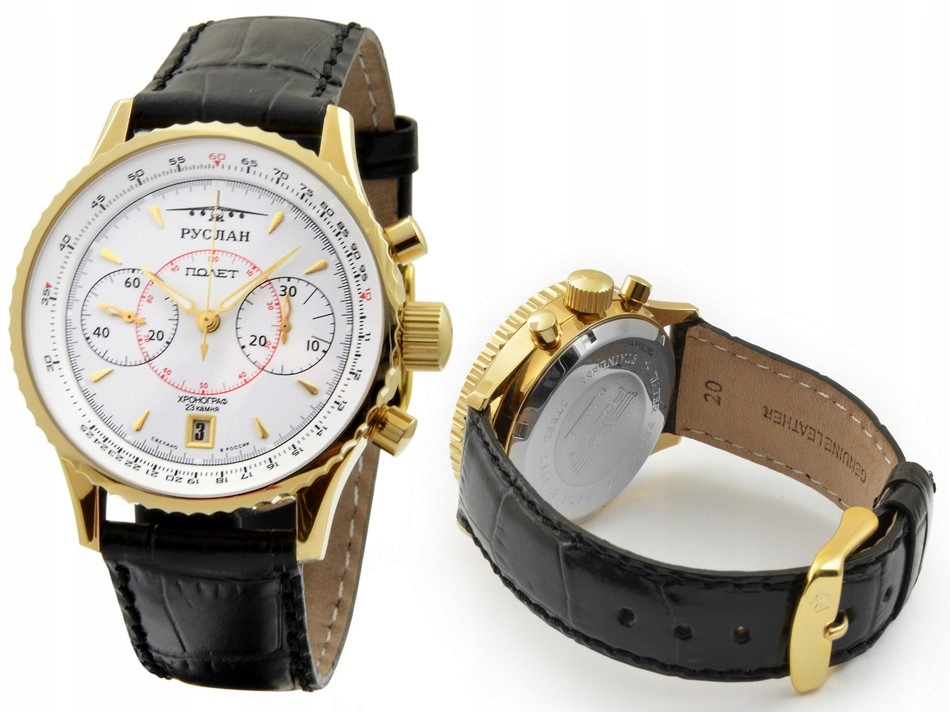 POLJOT CHRONOGRAPH RUSLAN GOLD 3133 4466271 8749568568