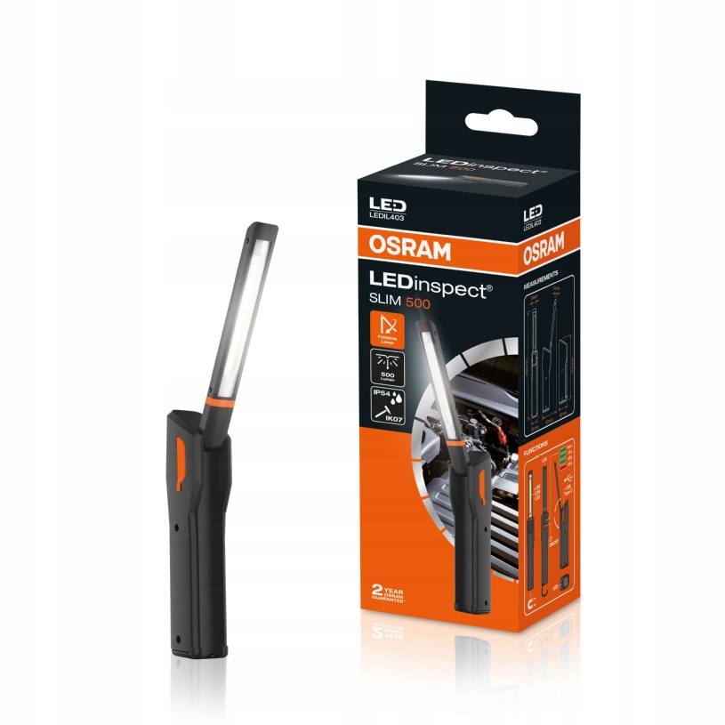 LAMPA LATARKA LEDinspect SLIM500 500lm OSRAM