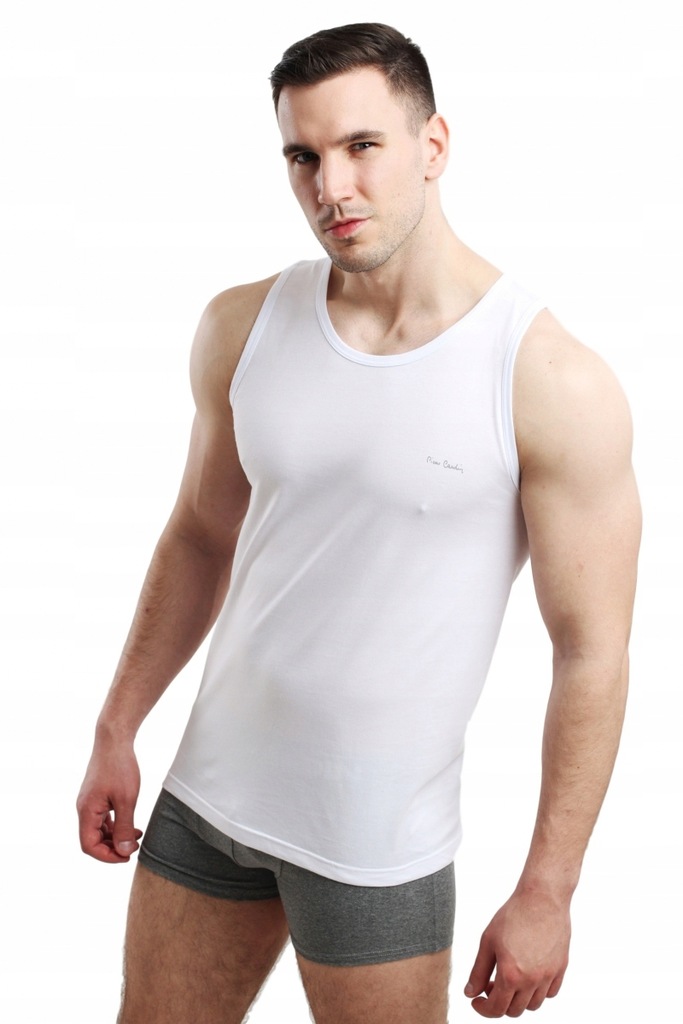 Pierre Cardin Tank Top biały Podkoszulek M