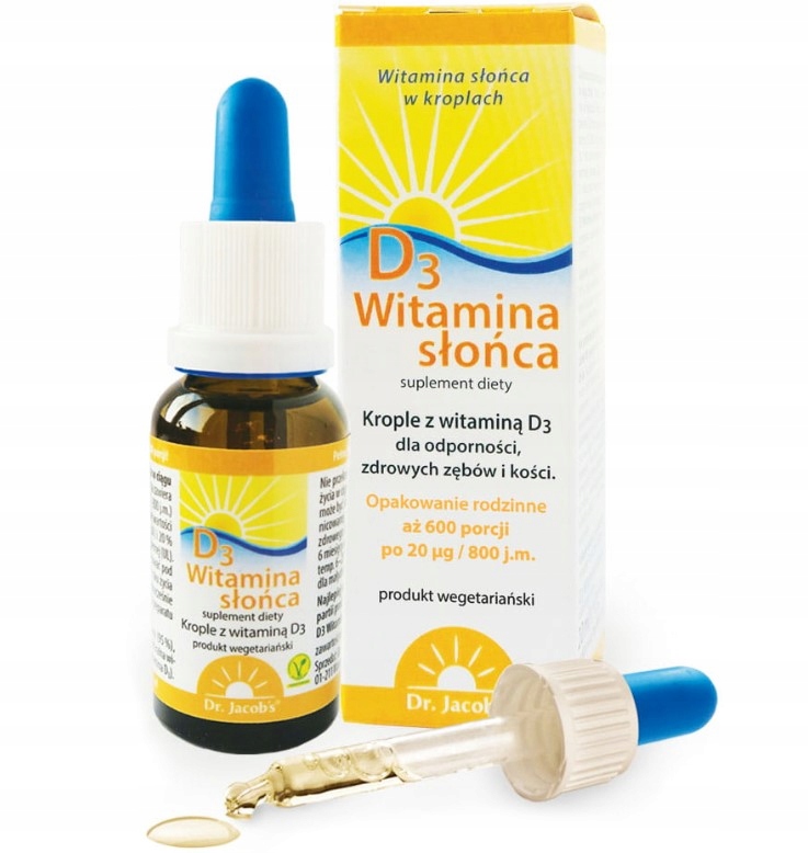 Dr. Jacob's Witamina D3 baby w kroplach 20 ml