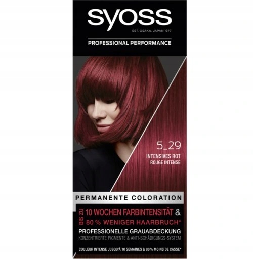 Syoss Professional Performance Farba do włosów 5-29 intensywna czerwień