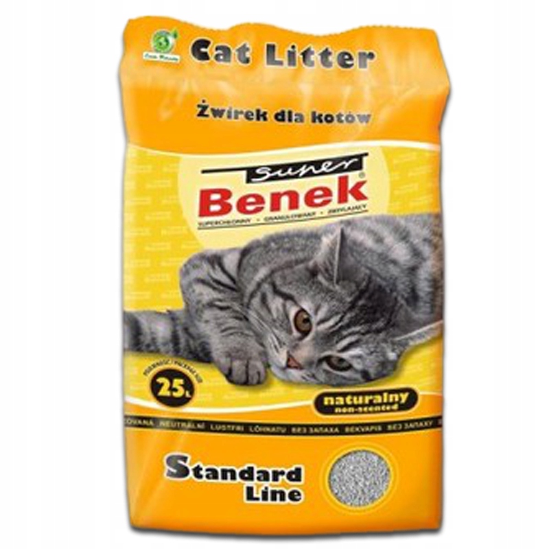 Żwirek dla kota bentonitowy Super Benek STANDARD