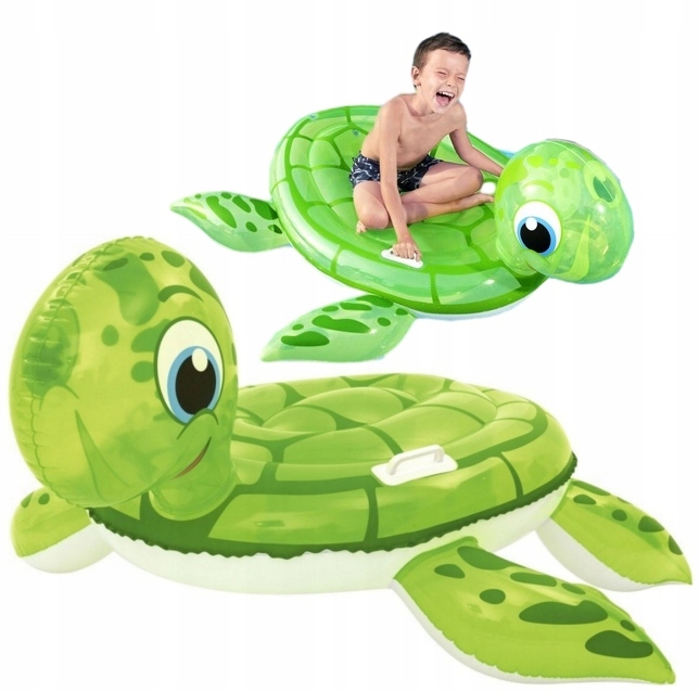 ŻÓŁW DMUCHANY MATERAC PLAŻOWY DLA DZIECI DO PŁYWANIA PLAŻOWY