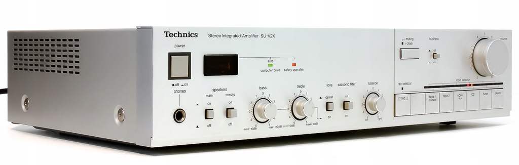 TECHNICS SU-V2X SMUKŁY WZMACNIACZ STEREO MOCNY BAS