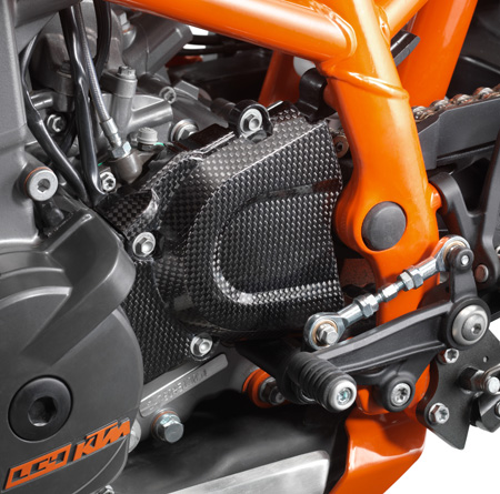 Osłona zębatki Carbon KTM Duke 690 >12'