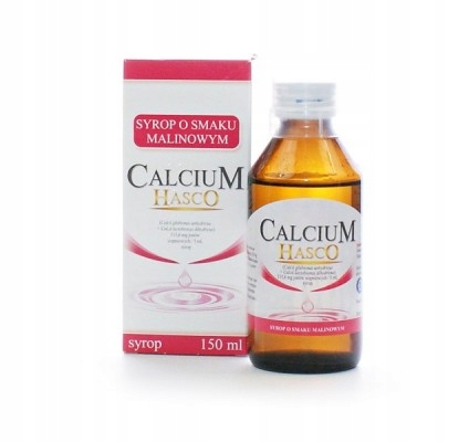 Calcium Hasco, Syrop malinowy, 150ml