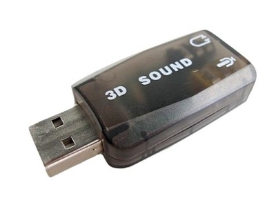 MALUTKA KARTA DŹWIĘKOWA NA USB 5.1 3D SOUND