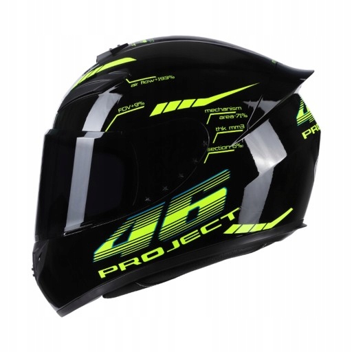 PROFESJONALNY KASK MOTOCYKLOWY HELMET Rozmiar L