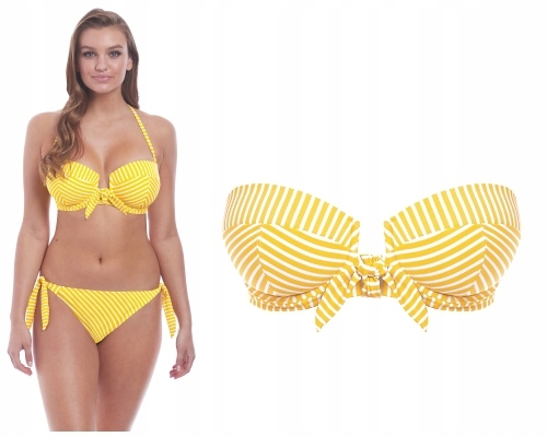 30F / 65G Freya Beach Hut żółty biustonosz bandeau