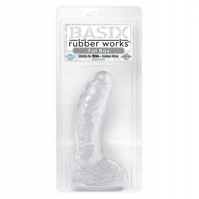 Dildo-Basix Fat Boy 7"Clear