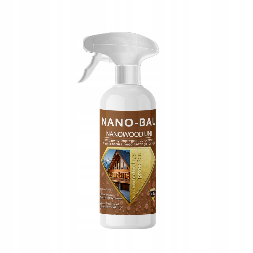 Nano-Bau NANOIMPREGNAT do ochrony drewna 0,5ml