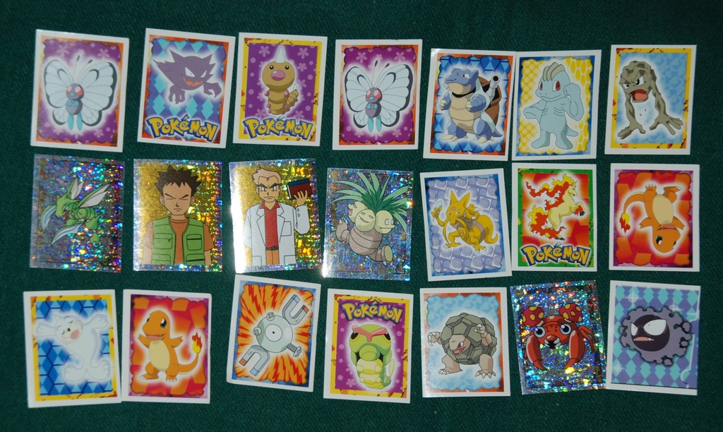 Naklejki POKEMON Merlin Collection 2000 rok 168szt