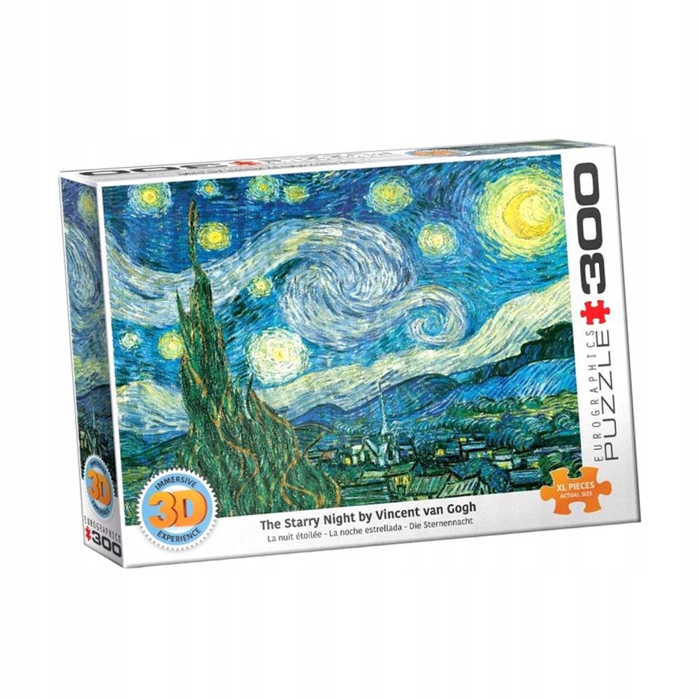 PUZZLE 300 3D STARRY NIGHT BY VAN GOGH 6331-1204
