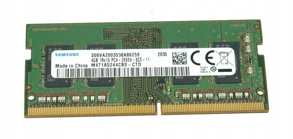 RAM So-DIMM Samsung 4GB 2666MHz PC4-21300