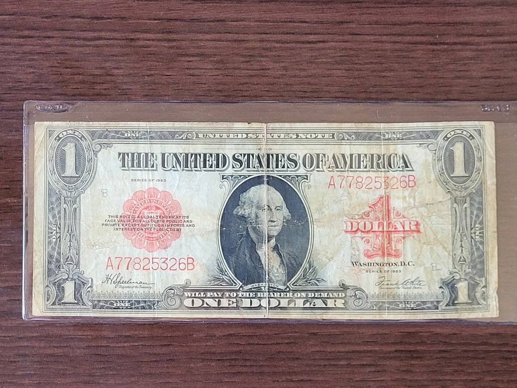 1 dolar 1923 RED SEAL BARDZO RZADKI