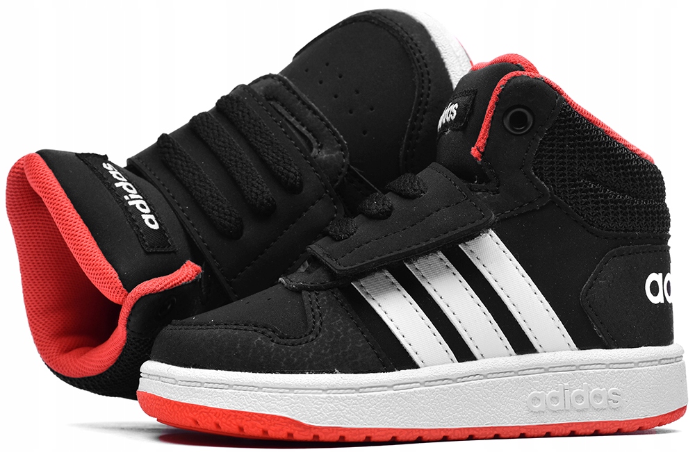 ADIDAS HOOPS MID B75945 Buty dzieciÄce rzep r.25,5 - 7558188749 - oficjalne archiwum Allegro