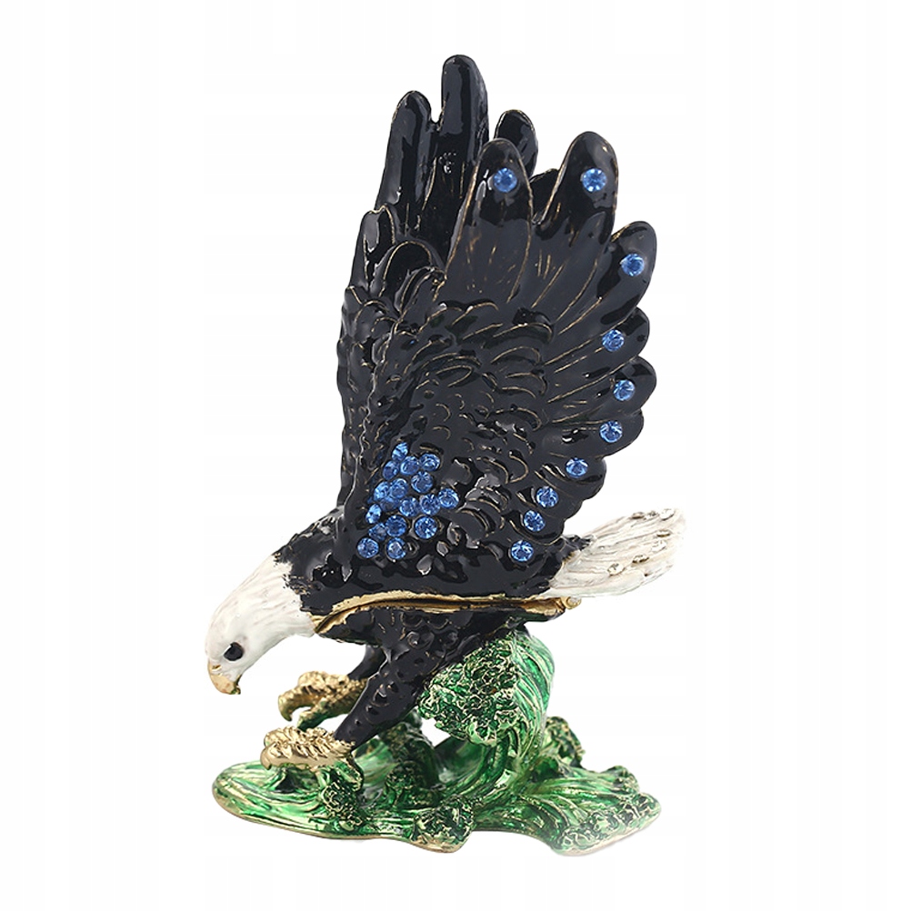 Handmade Eagle Diamond Enamel Painted Eagle Ornam