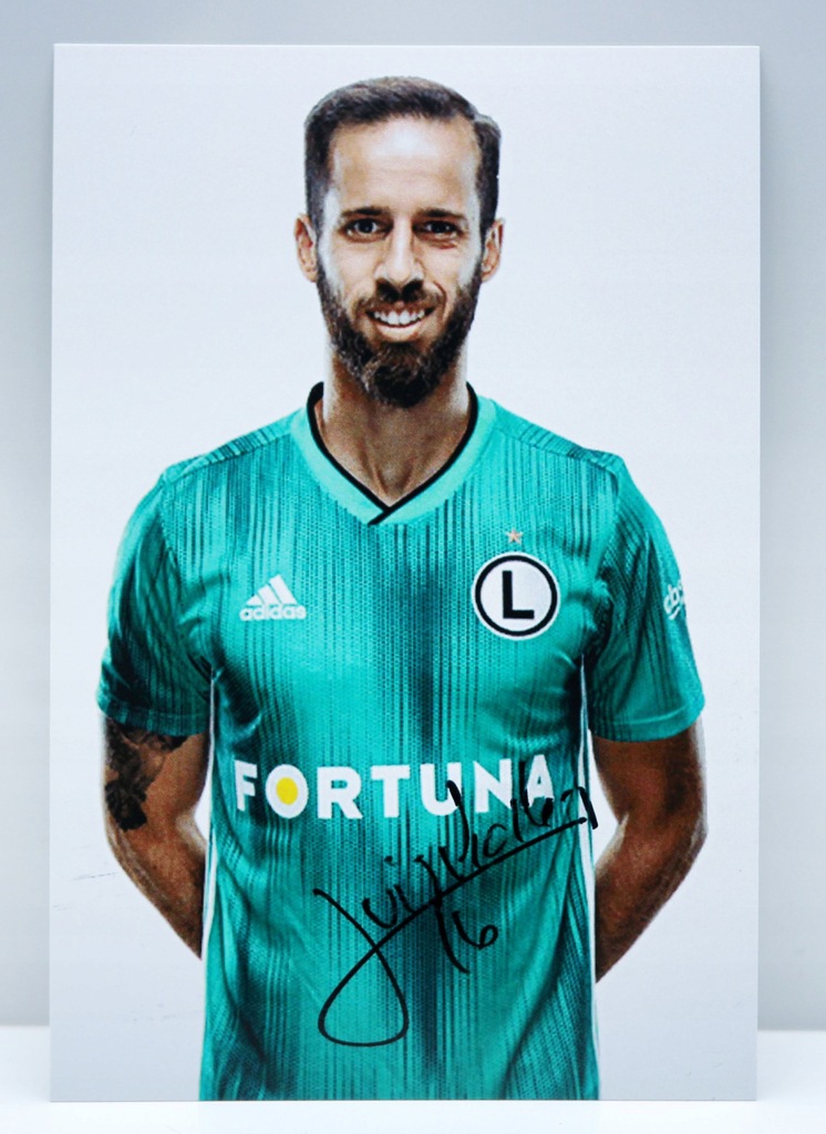 Karta z autografem Luis Rocha Legia