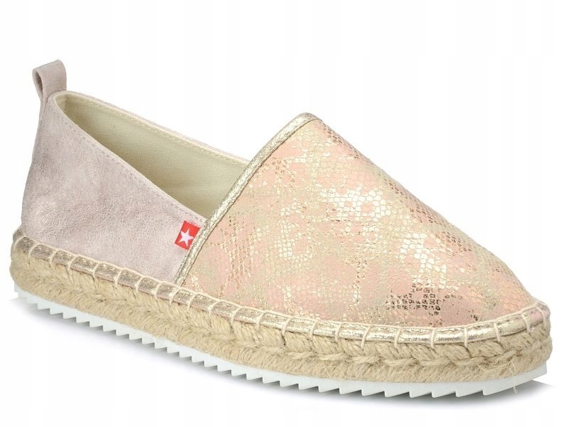 ESPADRYLE BIG STAR FF274A516 BEŻOWE SLIP-ON 41