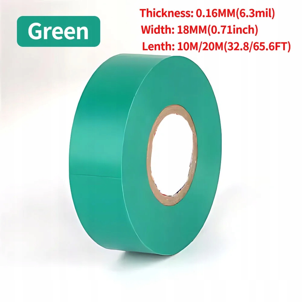 10/50/100 Rolls 10M/20M Electrical PVC Tape Waterproof Black Tape,Wire