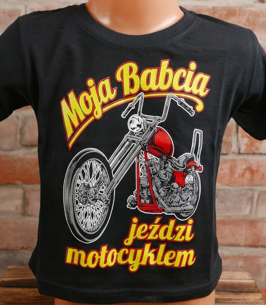 Moja Babcia Jeździ Motocyklem Koszulka 2 latka