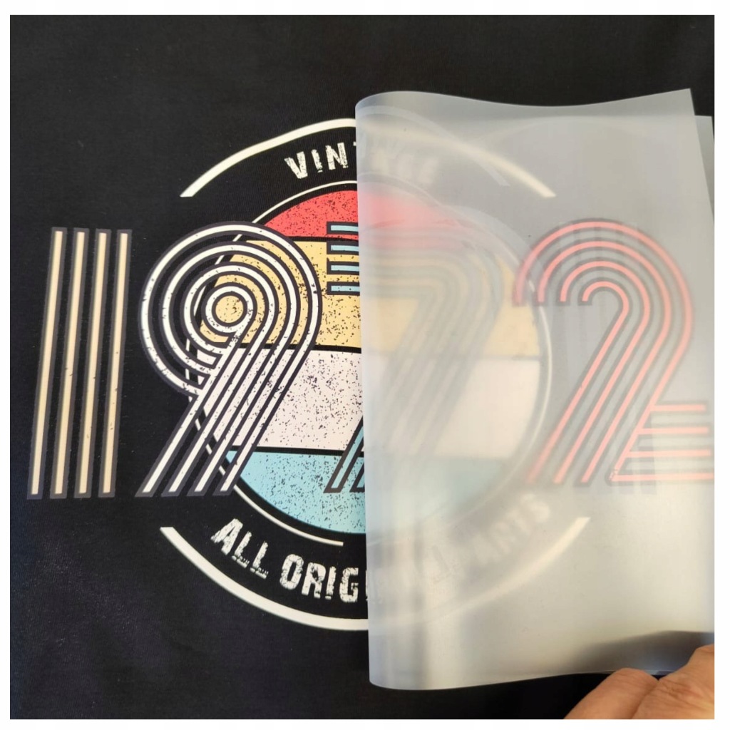 NADRUKI WYDRUKI DTF DO SAMODZIELNEGO WGRZEWANIA SZER. 60 CM NAPRASOWANKI