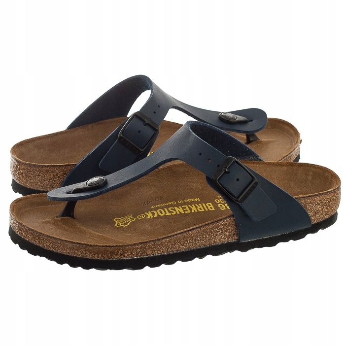 Klapki Japonki Birkenstock Gizeh Granatowe