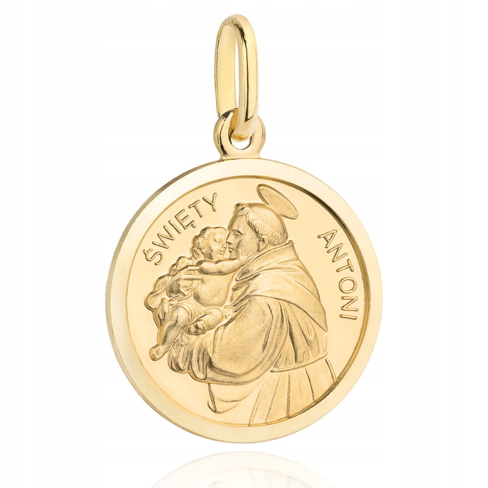 Medalik złoty 585 Święty Antoni