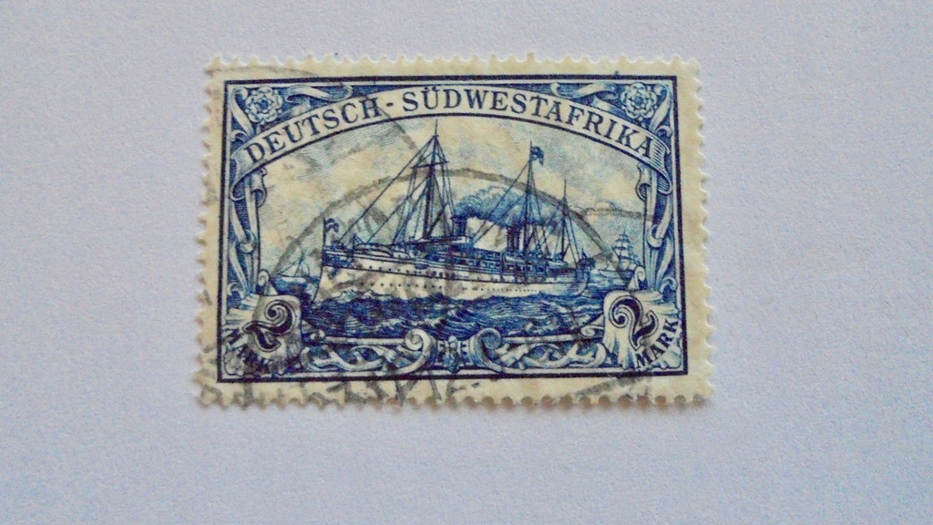 1906 DR-Sudwestafrika Mi.30 kasowany znaczek, stan dobry, wartość 100,-Euro