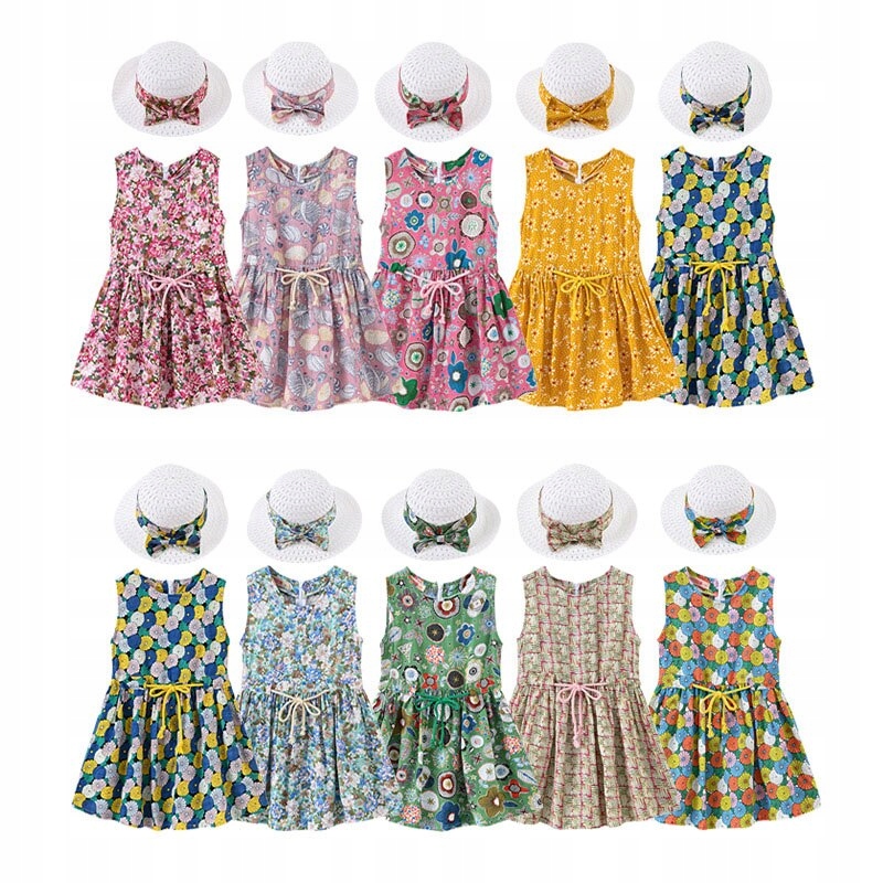 Letnie sukienki dla dzieci dla dzieci dziewczynek