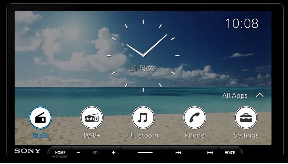 Sony XAV-AX4050 Radio samochodowe 2DIN bezprzewodowy Android CarPlay Wi-Fi