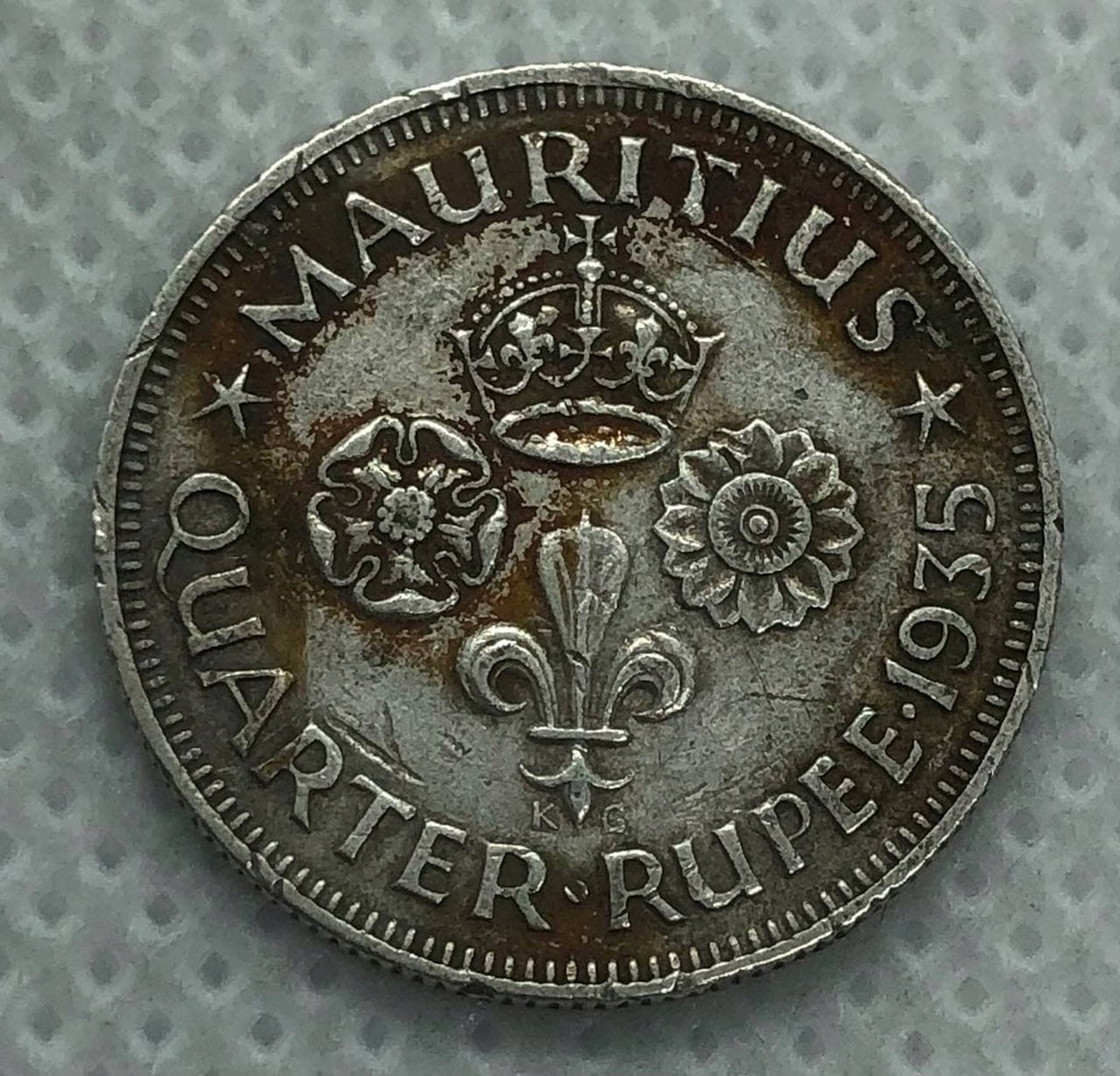 Mauritius - 1/4 rupee 1935
