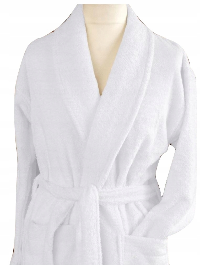 Szlafrok płaszcz kąpielowy Cortina XXL Greno biały
